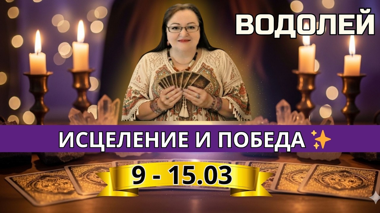 Исцели сердце и победи страхи: расклад Таро для Водолея на неделю 9–15 марта 2026