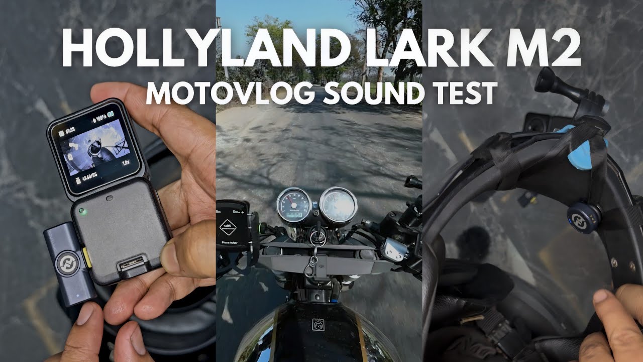 Hollyland Lark M2 Motovlogging Sound Test At Speed 110Km/h💀 #hollyland #motovlog #soundtest #larkm2