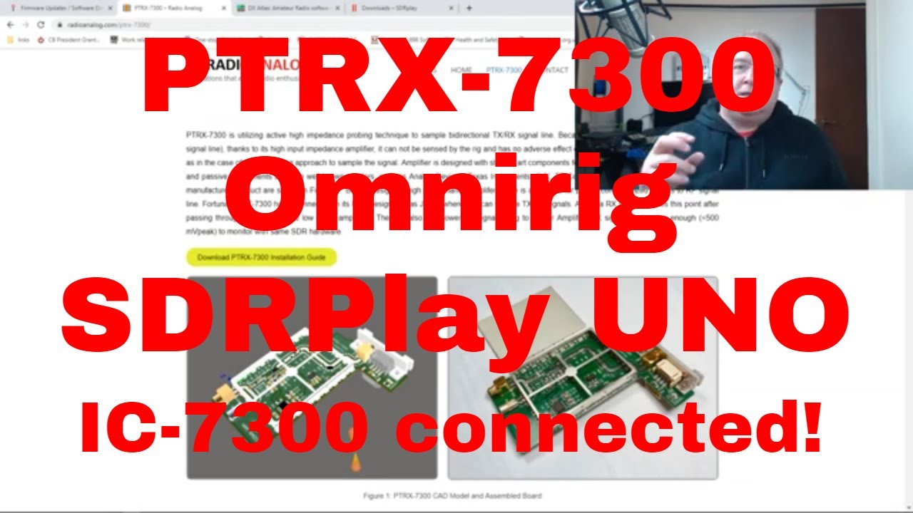 PTRX-7300, Omnirig, SDRPlay UNO., IC-7300 подключены!