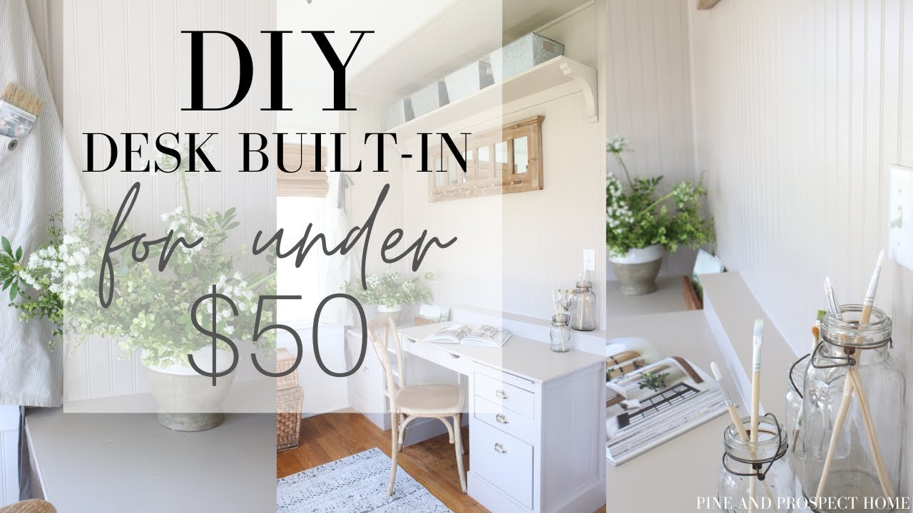 DIY Desk Built-in for Under $50
