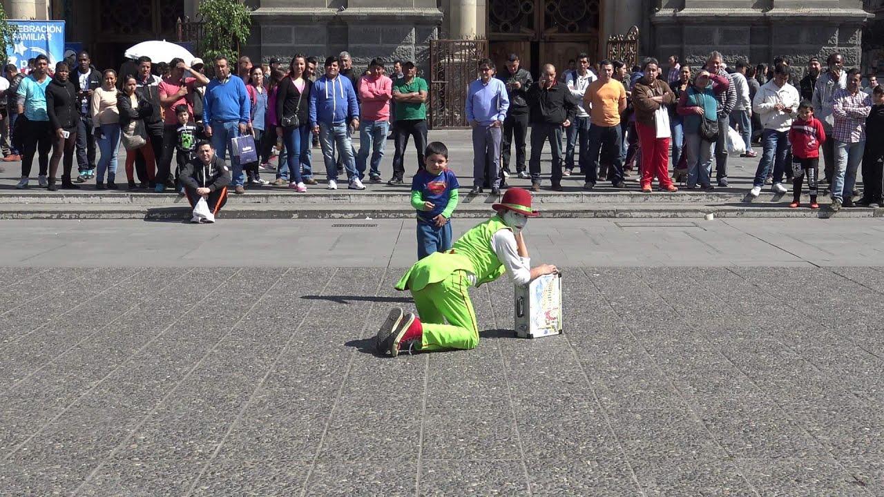 The Clown at Plaza de Armas Santiago de Chile