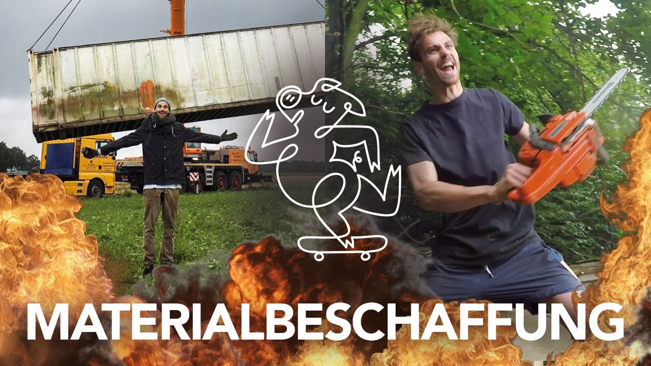 Monsterkran, Seecontainer, Motors&auml;ge = Pic&Abfahrt | Heimwerkerking Fynn Kliemann