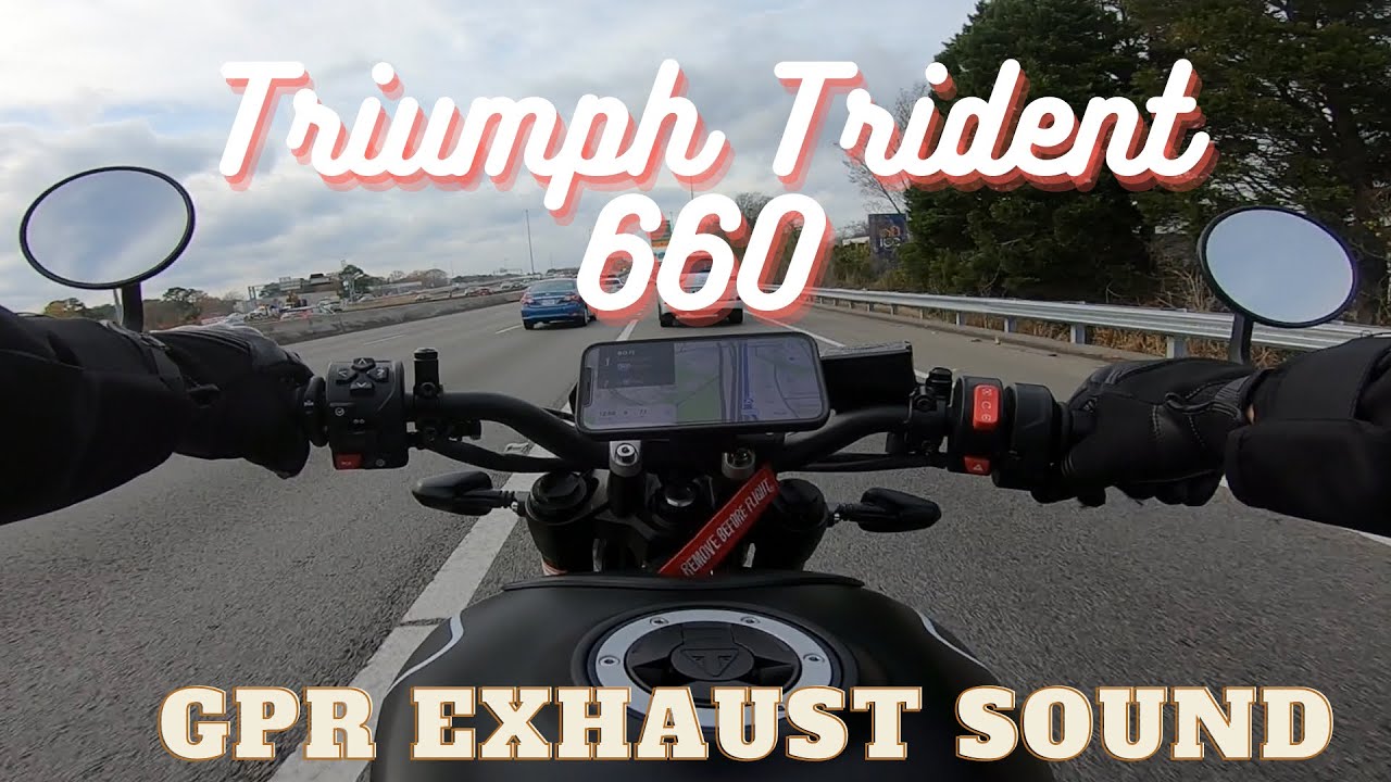 Triumph Trident 660 GPR Exhaust [RAW ONBOARD]