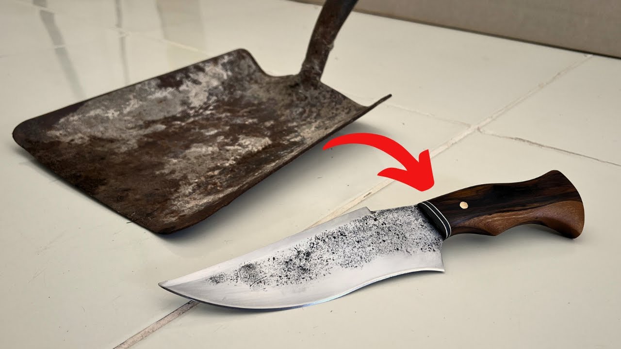 CUCHILLO SIMPLE a partir de una PALA VIEJA
