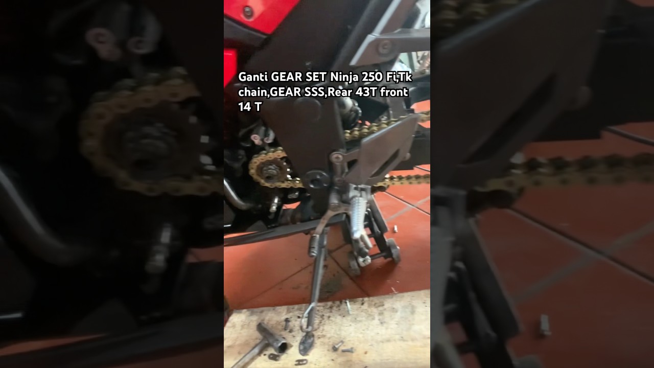 NINJA 250 GANTI GEAR SET SSS/TK CHAIN