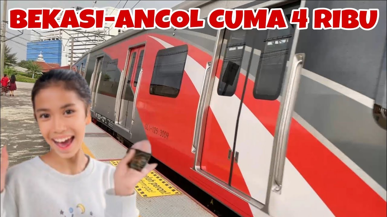 KE ANCOL CUMA 4 RIBU | NAIK KERETA COMMUTER LINE DARI STASIUN BEKASI