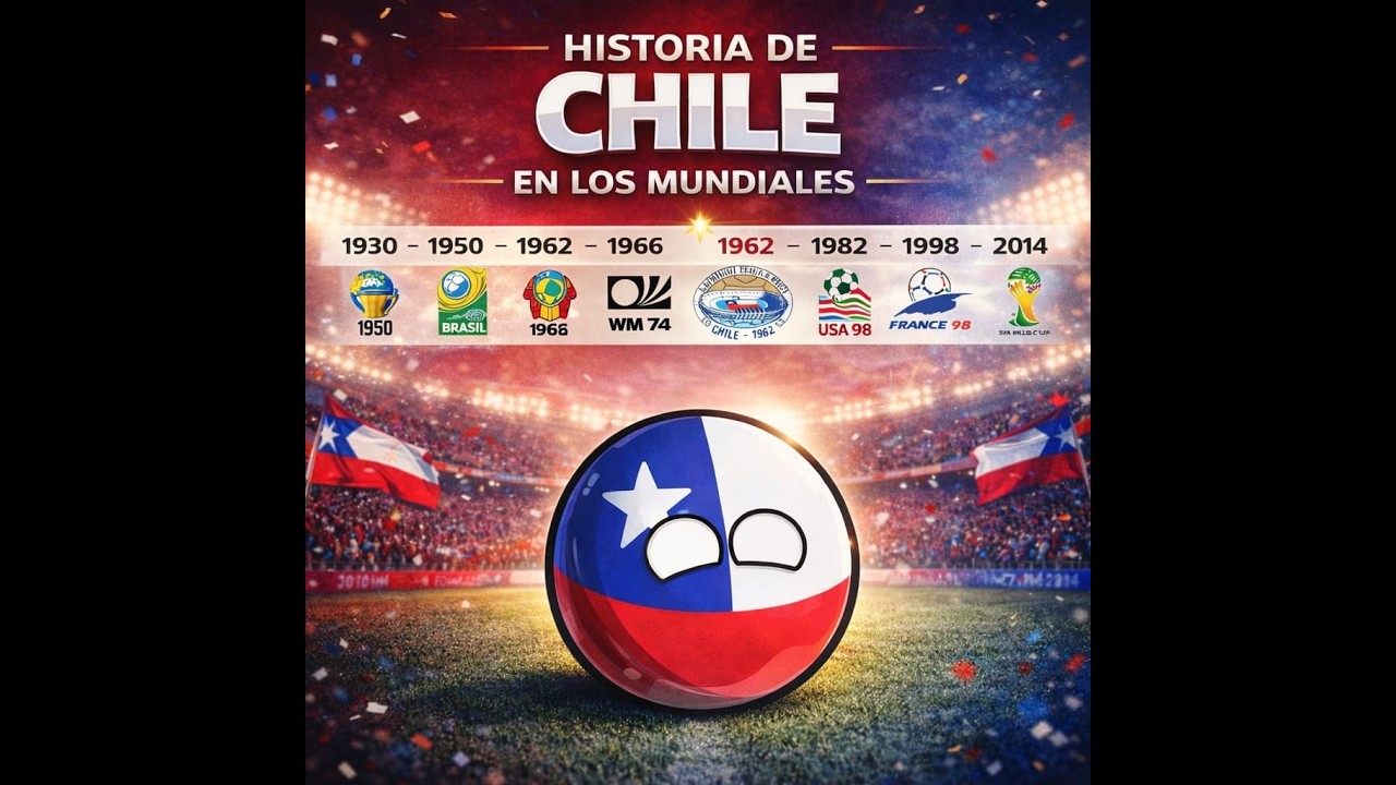 Historia de Chile en los Mundiales (1930-2014) #countryballs