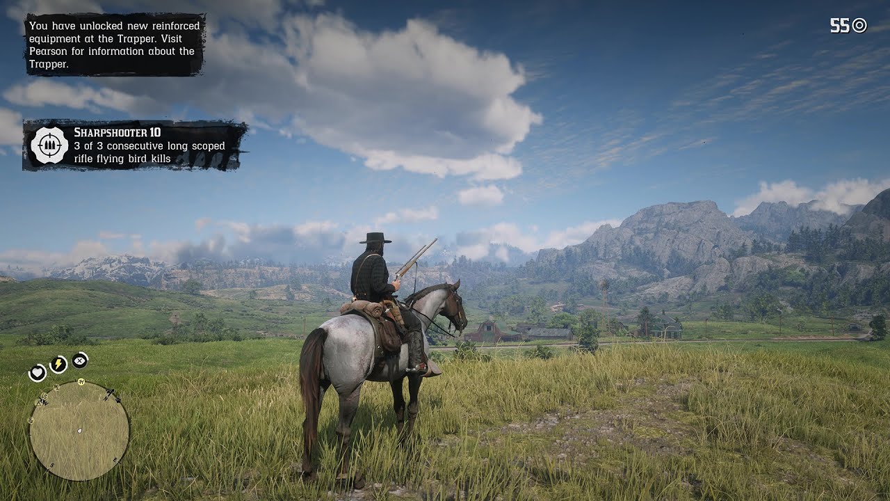 Странные глюки Артура для Sharpshooter 6 в Red Dead Redemption 2
