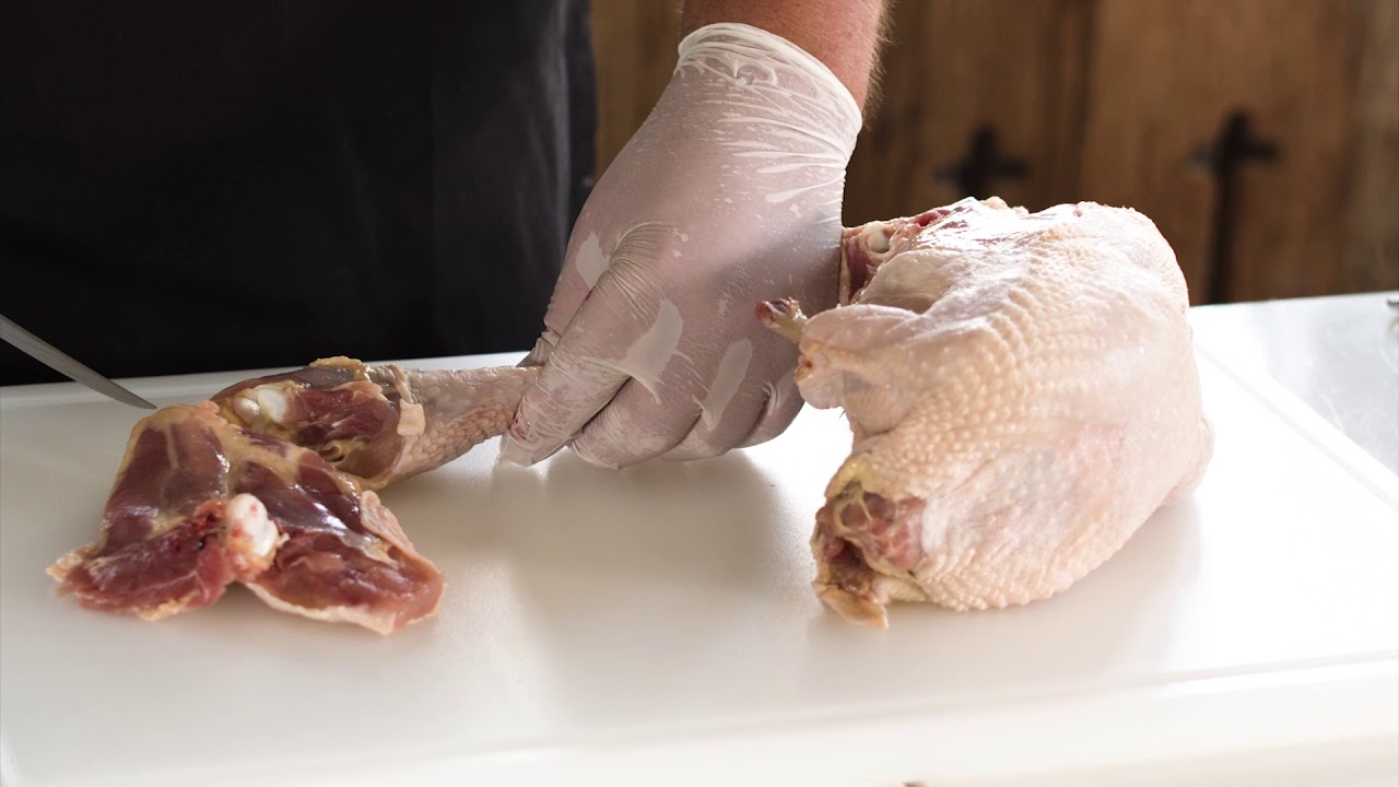 Zerlegen Maishähnchen Französische Schnittführung