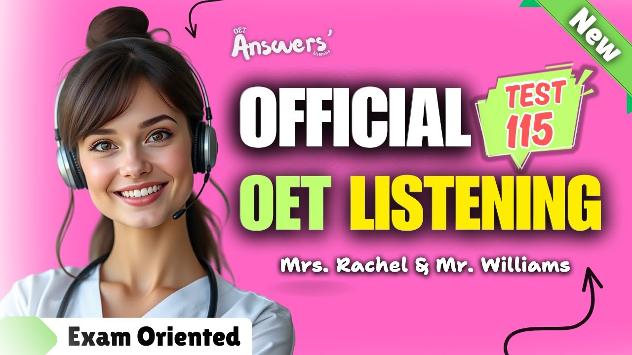 OET LISTENING TEST 24.02.2025 | #oet #oetexam #oetnursing #oetlisteningtest