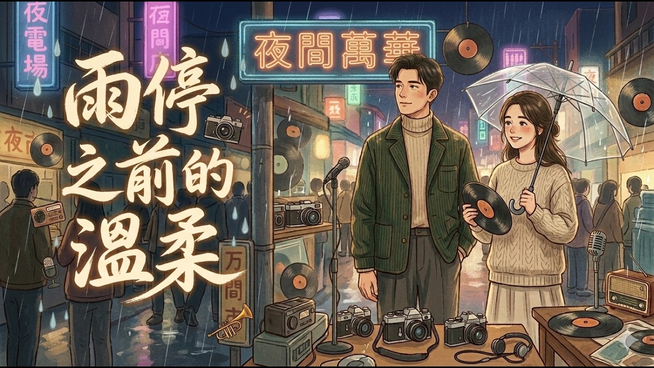 《雨停之前的温柔》by Yogi & Bros.在24小時的自助洗衣店，心情頹喪的男相機維修師和創作陷入瓶頸的女插畫家相遇，為彼此的焦慮與不安尋找出口…