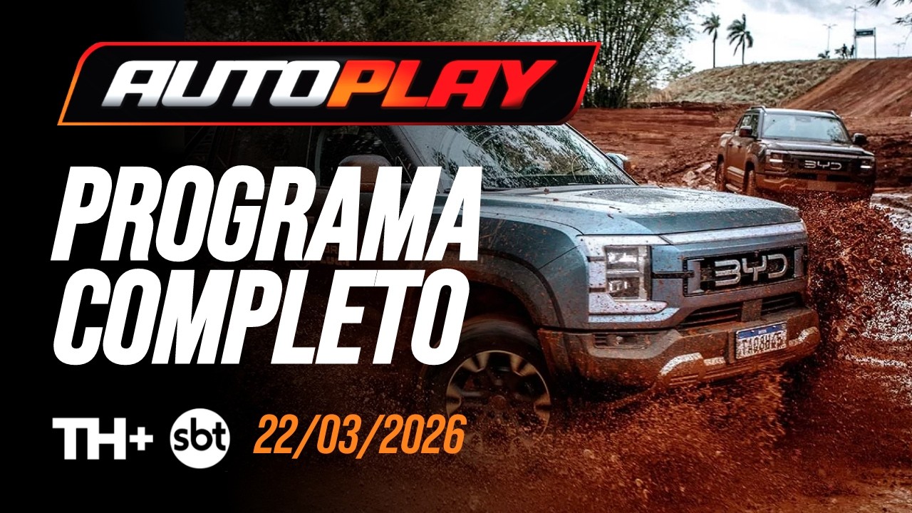 AUTO PLAY - Programa Completo - 22/03/2026 - TH+ SBT | PGM N&ordm; 443 - BYD Shark, Toro, Silverado e Ram