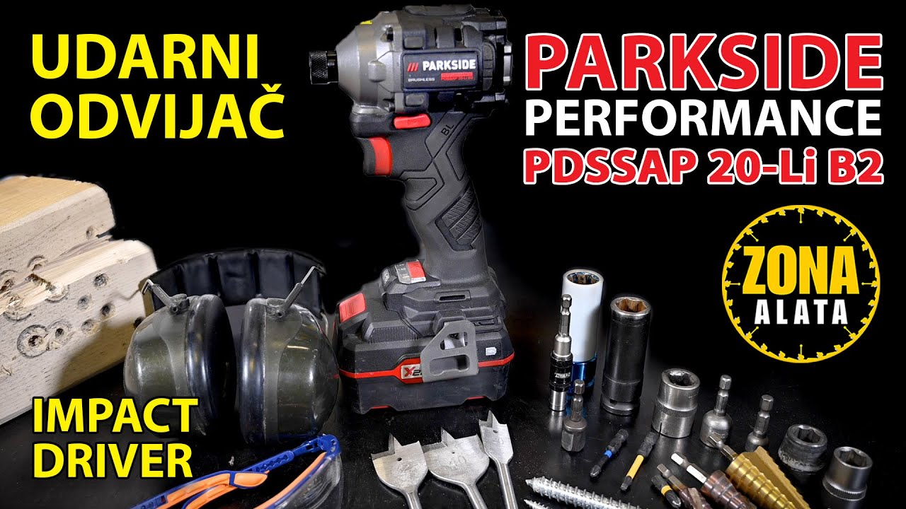 PARKSIDE Performance PDSSAP 20 Li B2 Udarni Odvijač 226Nm 20V Lidl Impact Driver Brushless 4K