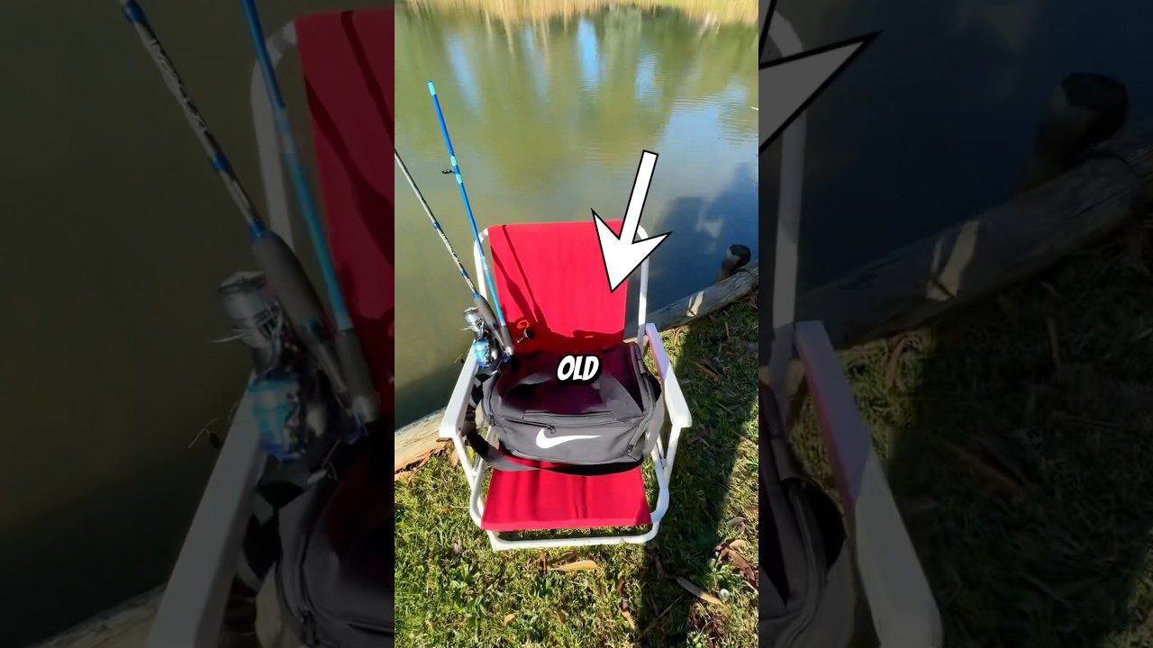 Is my new fishing backpack really better than my old one? 🎣 #fishing #fishinglife #outdoors