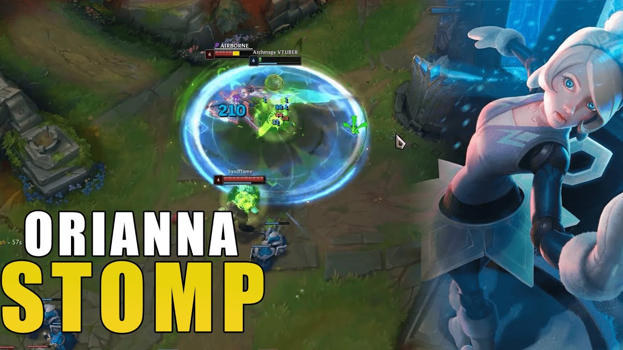 Challenger Orianna but I'm playing vs a drain tank melee mid