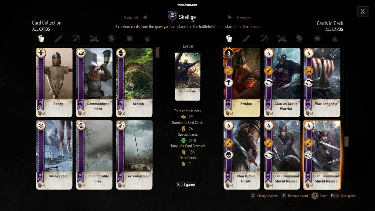 Witcher 3 best gwent deck: Skellige
