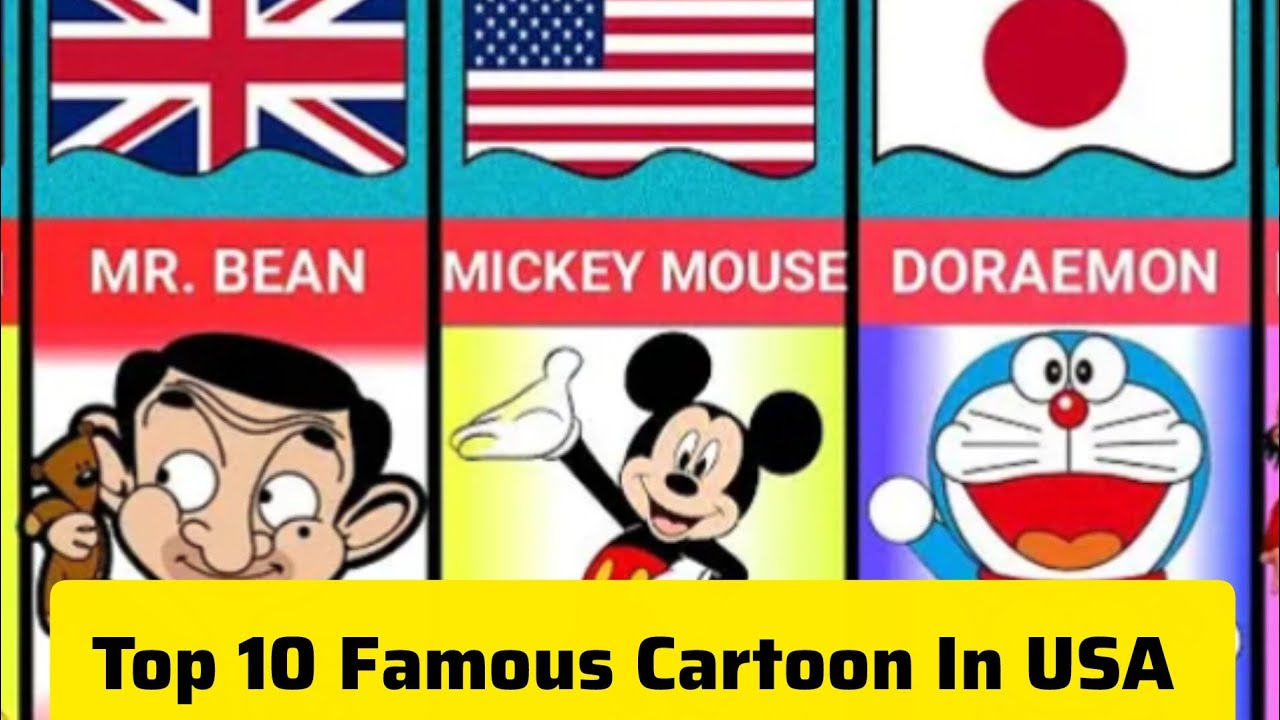 Top 10 Most  Famous Cartoons In USA 2025🇺🇲
