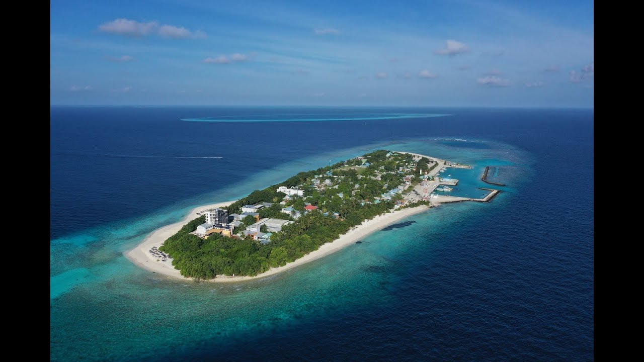 Maldives. Around Ukulhas island timelapse (timewarp) video