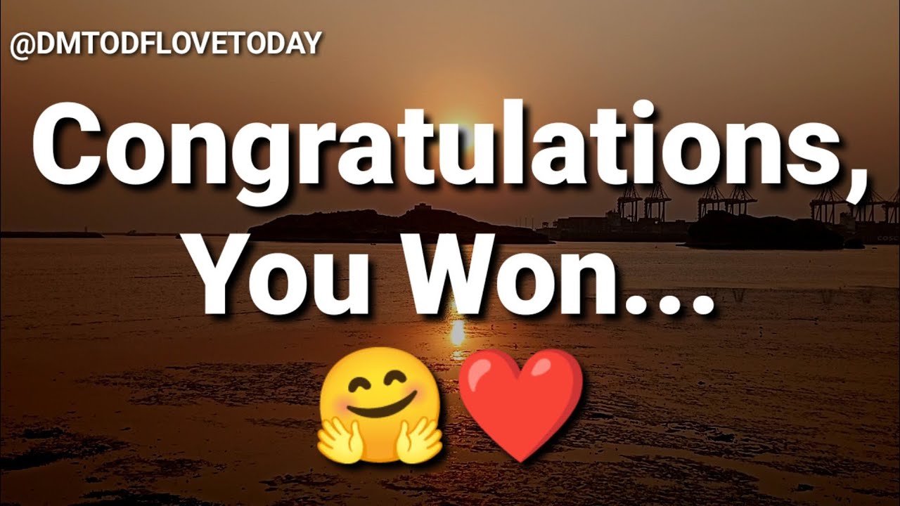 DM TO DF💌 || Congratulations, You Won...🤗❤😜 || đm to df love today || đm to df today || đm df today