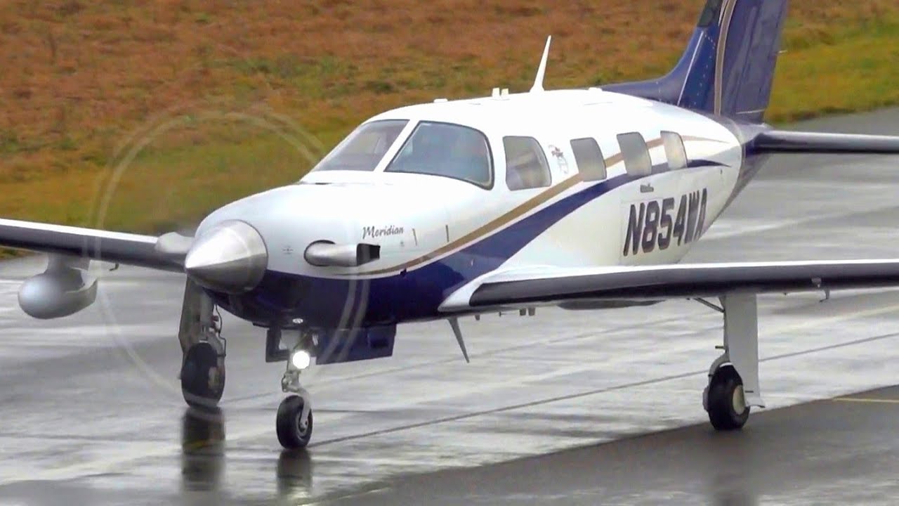 Great Looking Piper PA46T Meridian M500 | Takeoff at Nancy Essey Airport | Great Sound