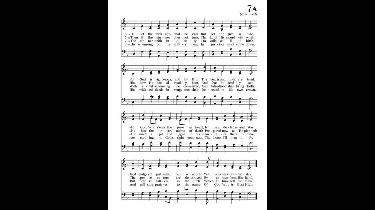 O Lord my God, in Thee do I  (Weymouth) 2024 Psalter 7A