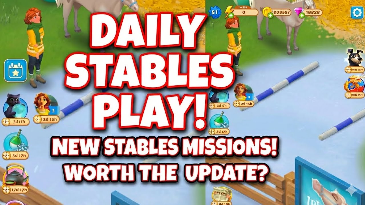 Merge Mansion Stables NEW Daily Missions Gameplay! 🐴✨