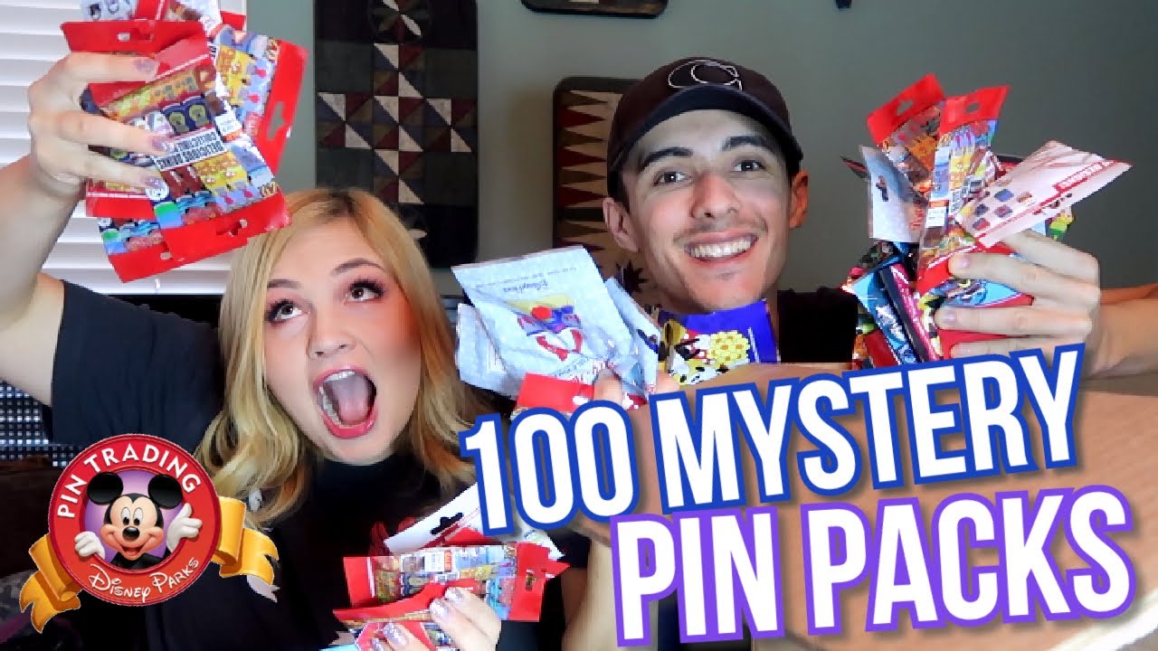 OPENING 100 DISNEY PIN MYSTERY PACKS