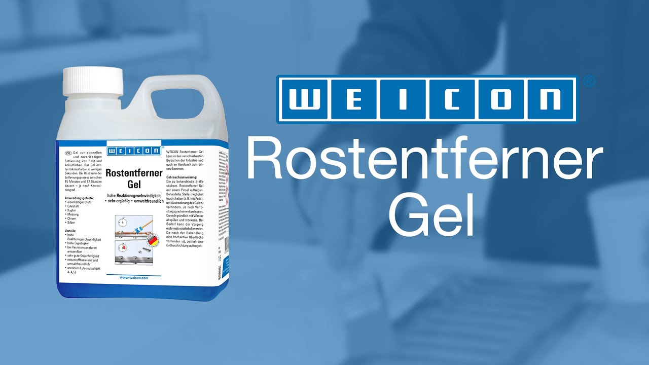 Rost von Abflussgitter entfernen | Rostentfernung Entw&auml;sserungsrinne | WEICON Rostentferner Gel