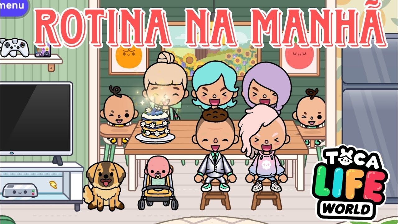 ROTINA DA MANHÃ DE UMA FAMÍLIA DE 8 NA BIG FAMILY HOUSE 🏡 | TOCA LIFE WORLD | EVELYN GAMES 💗