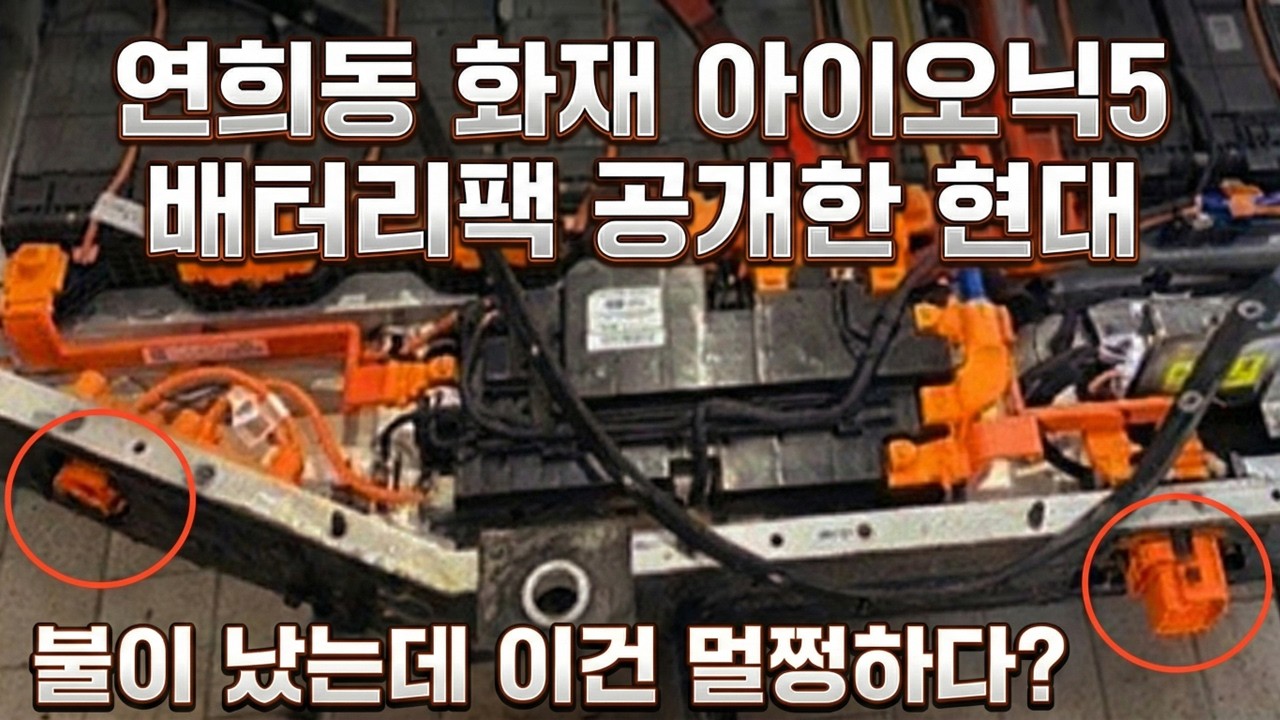 현대 아이오닉5 화재 배터리팩 기습 공개 ! BYD 보고 있나 ?