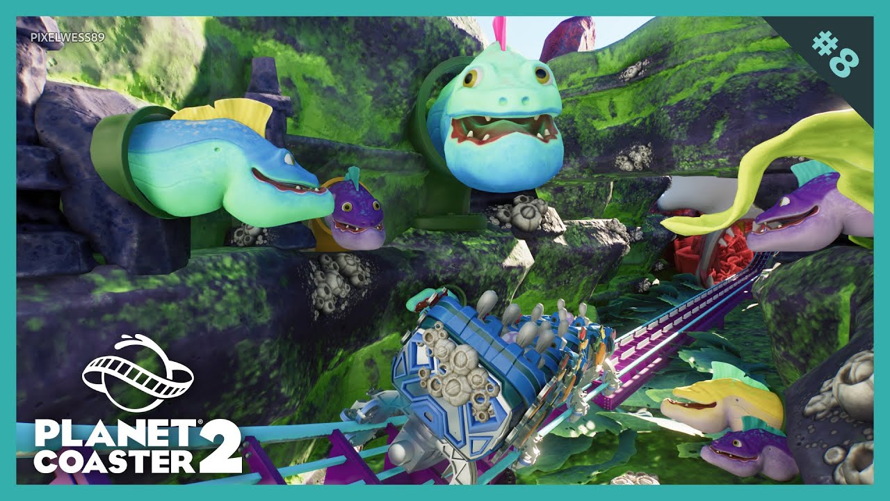 Completing the story with memorable scenes 🐠🪼🦈 Luminous Depths [speedbuild ep. 8] - Planet Coaster 2