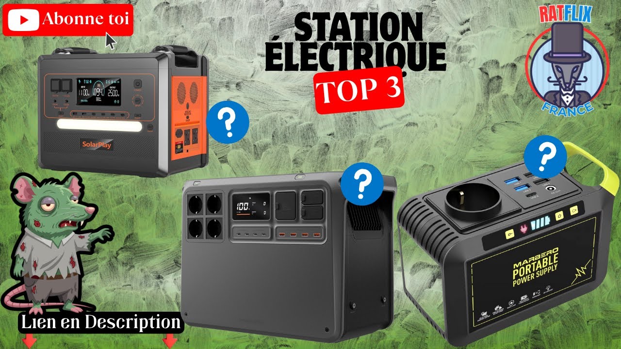 TOP 3 Stations Électriques Portables ⚡ DJI vs SolarPlay vs MARBERO | RatFlix 🐀