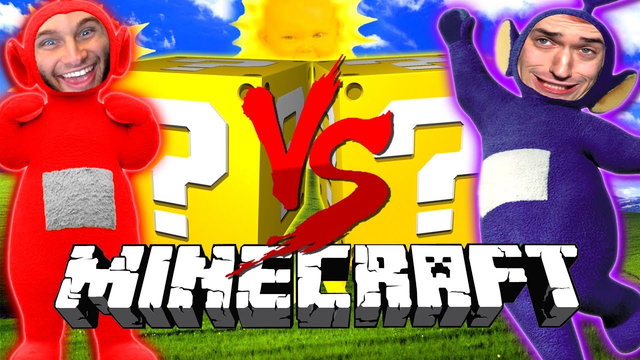 We RACE to MAKE Custard! 2v2! *Teletubbies* Lucky Blocks! *NEW* Game Mode! in Minecraft!