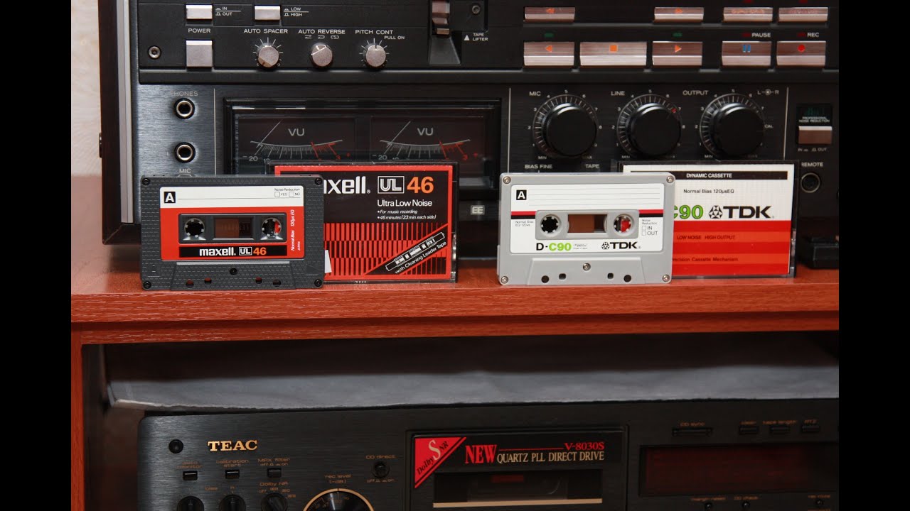 TDK D-С90(1979) и Maxell UL-46(1978) ТЕСТ