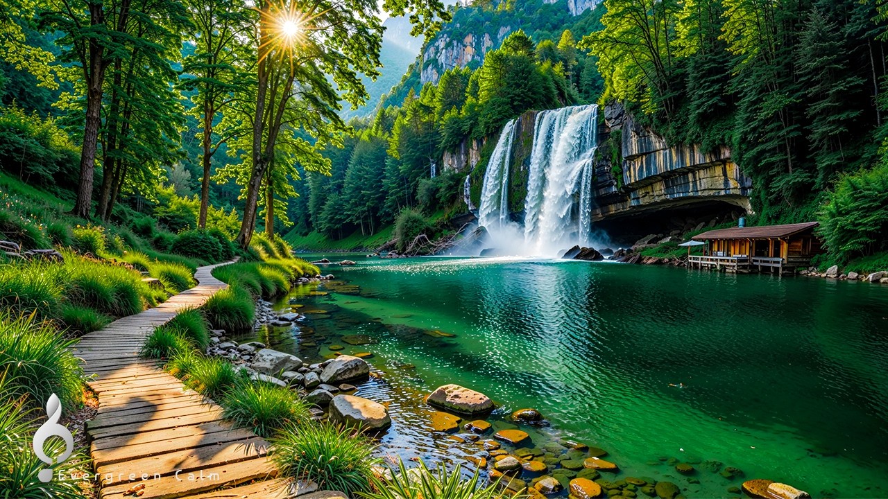 Forest Calm Piano 🍃Calm Anxiety And Clear The Mind, Relaxing Piano With Soft River Flow #45