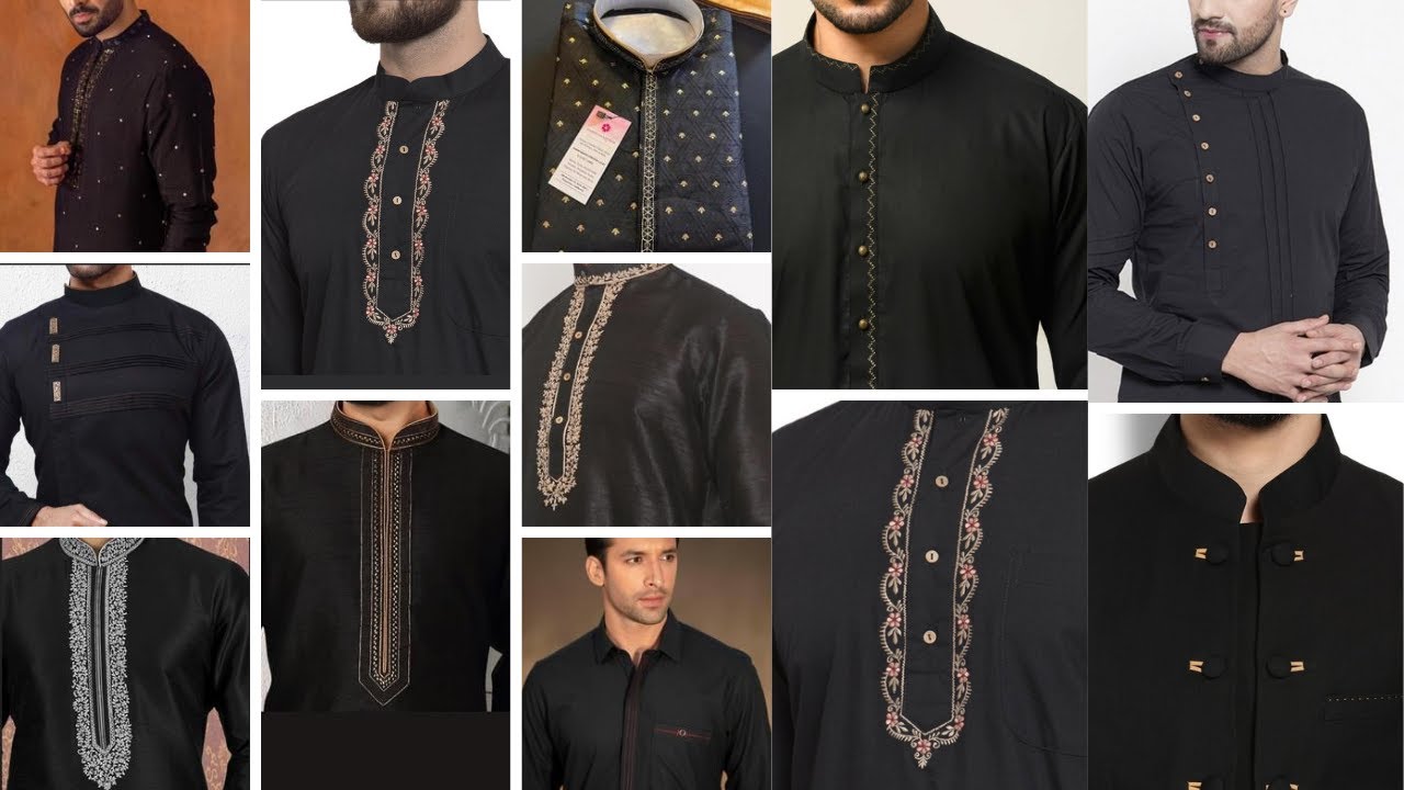 Gents black kurta ke design|New mens kurta designs 2023