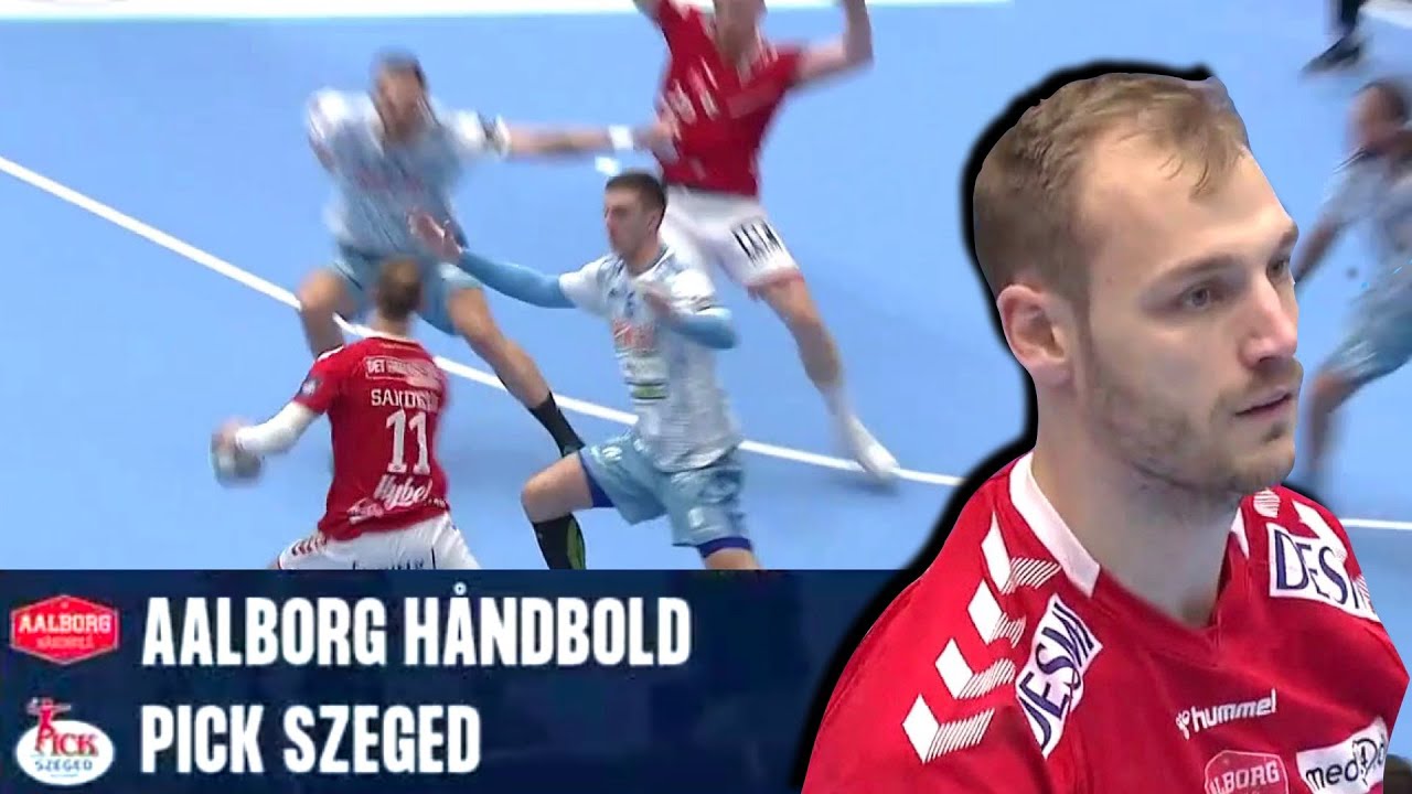 2on2 (Pivot play) Lukas Sandell - Rene Antonsen | Aalborg Handbold vs Pick Szeged 1.12.2021