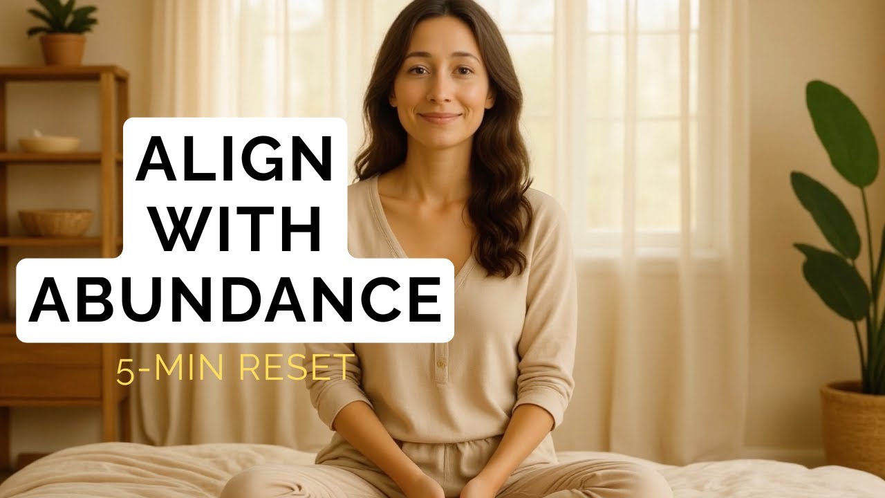Align with Abundance | A calming 3 min morning reset