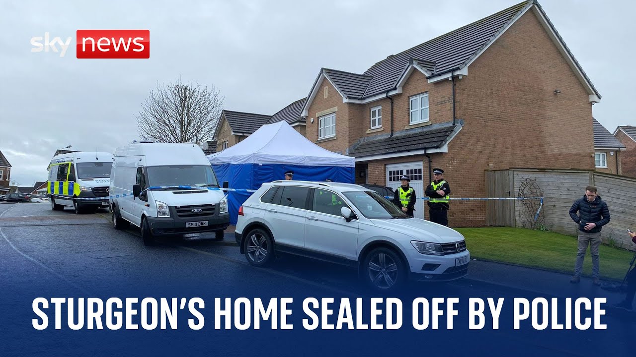 Home of Nicola Sturgeon & Peter Murrell sealed off by police