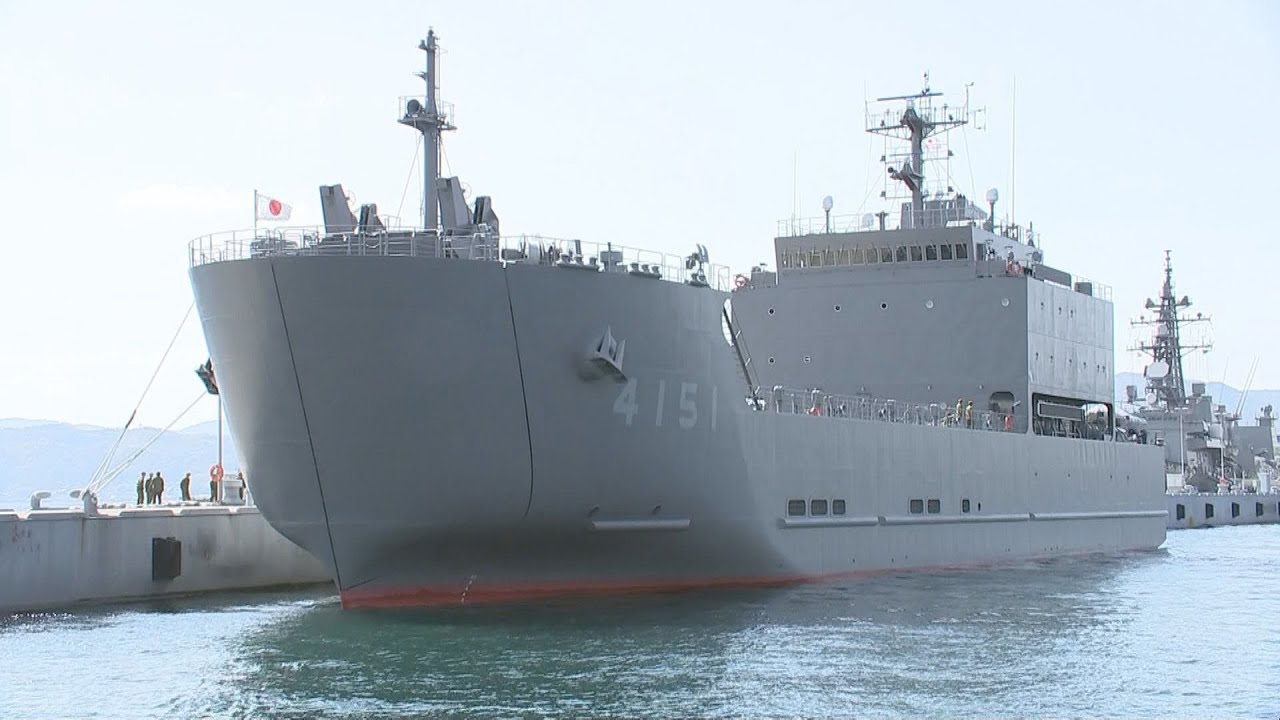 「自衛隊海上輸送軍」の編成完結式　“陸・海・空” 共同部隊　海上自衛隊呉基地に司令部　防衛大臣「自衛隊の統合輸送能力を向上させていく」