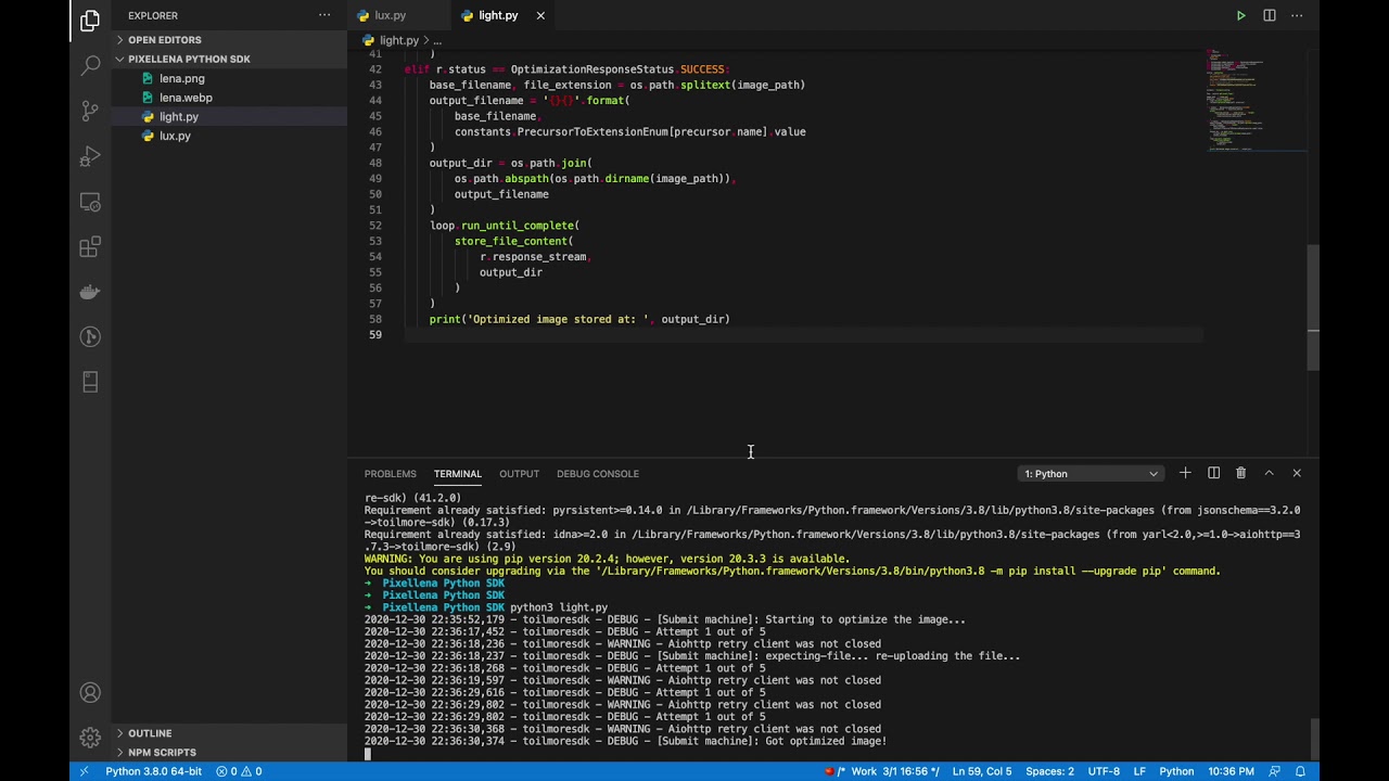 Pixellena Python SDK Tutorial