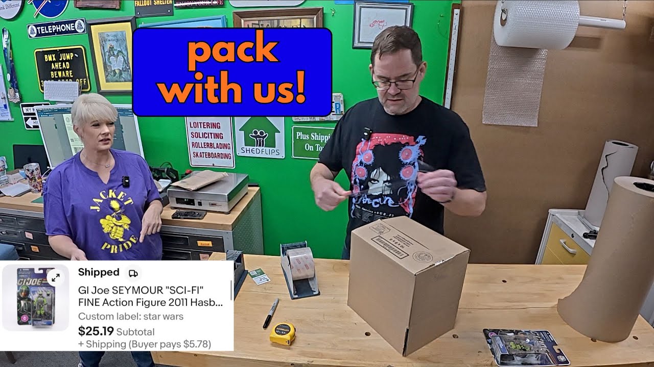 We sold 18 things online but - now we gotta pack it!