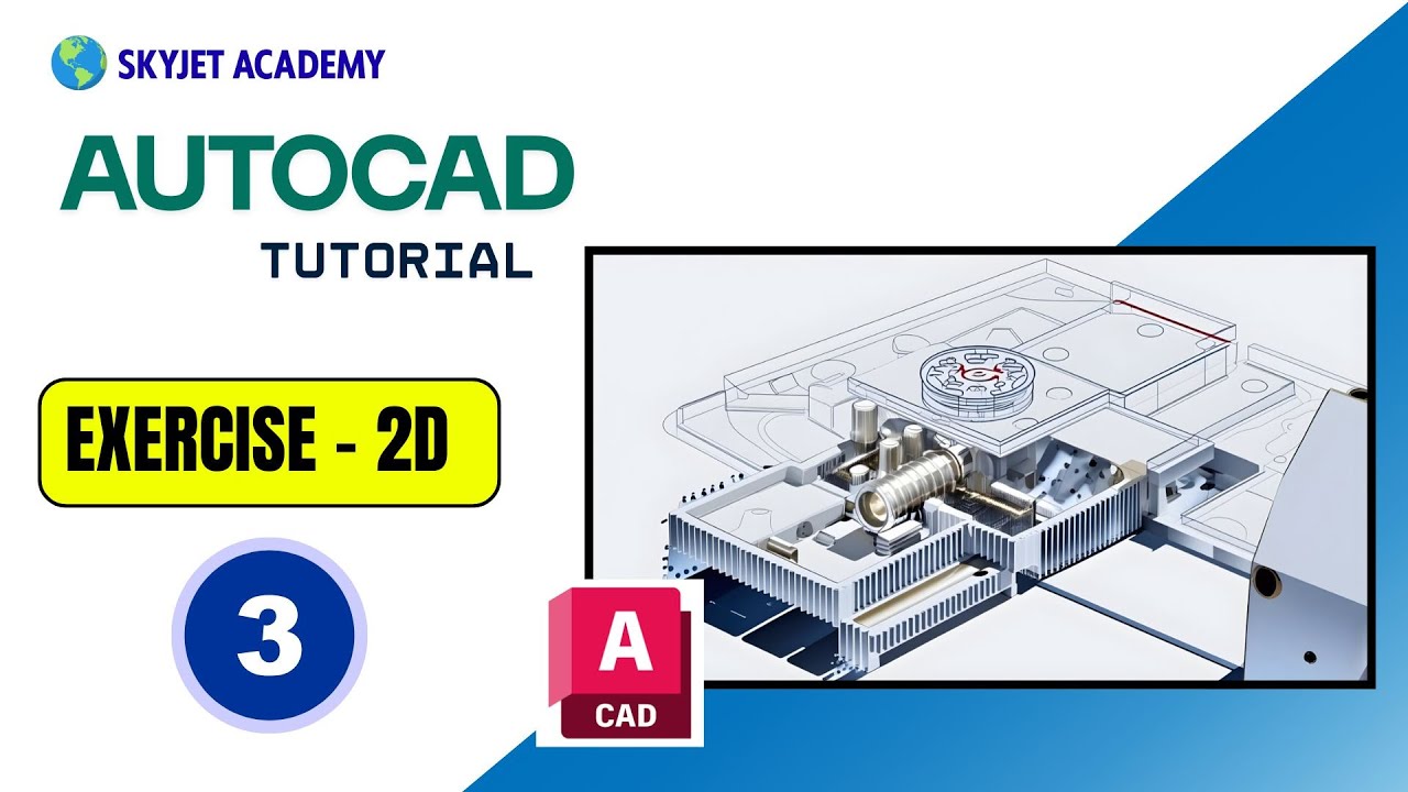 AUTOCAD -2D -Tutorial-Exercise-03|autocad traning center near me in coimbatore