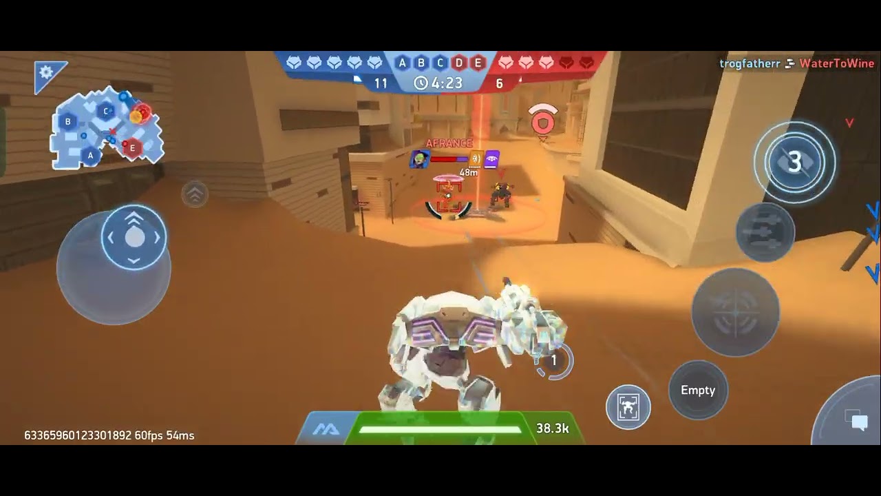 Mech arena and Bass music. Build up an 