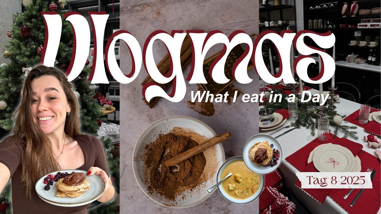 Von Pfannkuchen bis Suppe | What I eat in a day: Zimt Edition ⭐️💻 | Vlogmas Tag 8