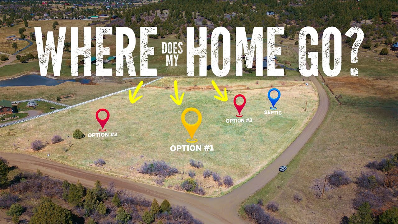 How to choose where I place my home on my land?? Building in the mountains