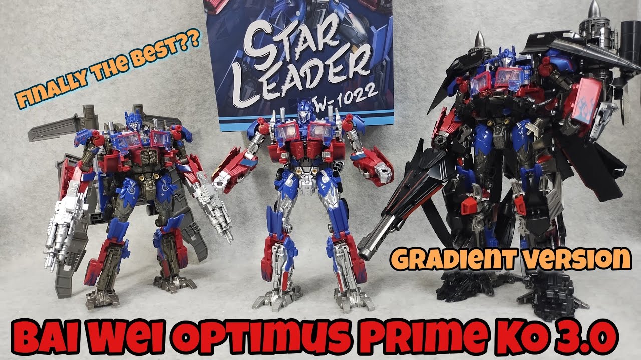 Обзор фигурки Bai Wei Star Leader TW-1022 Optimus Prime Gradient version KO Studio Series 32 и 44