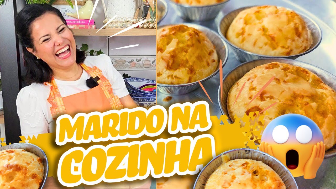 ELE BAGUNÇOU TUDO! RECEITA DE PÃO DE QUEIJO FÁCIL COM POLVILHO DOCE