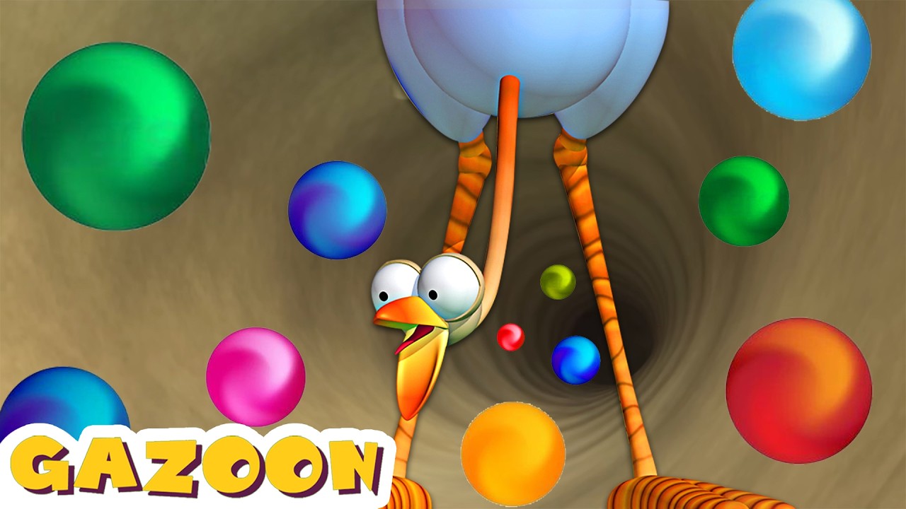 Gazoon -  Penggiling adonan dari bulu burung unta 🎳 Gajah Kartun | Kartun Hewan Lucu
