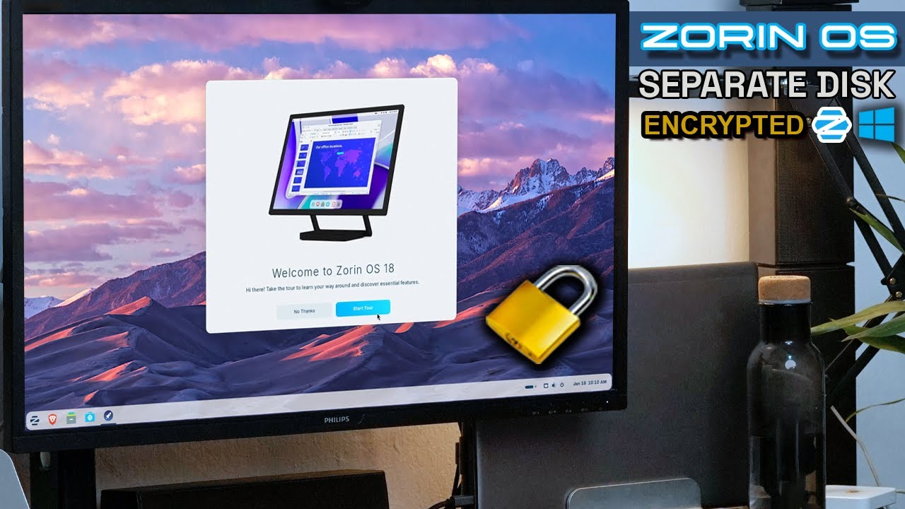 Установите зашифрованную ОС Zorin на отдельный диск БЕЗ USB-накопителя (без очистки диска!) | Дво...